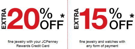 Extra 20% and 15% Off on Fine Jewelry, JCPenney Coupon - Daissi